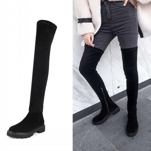 over the knee combat boots